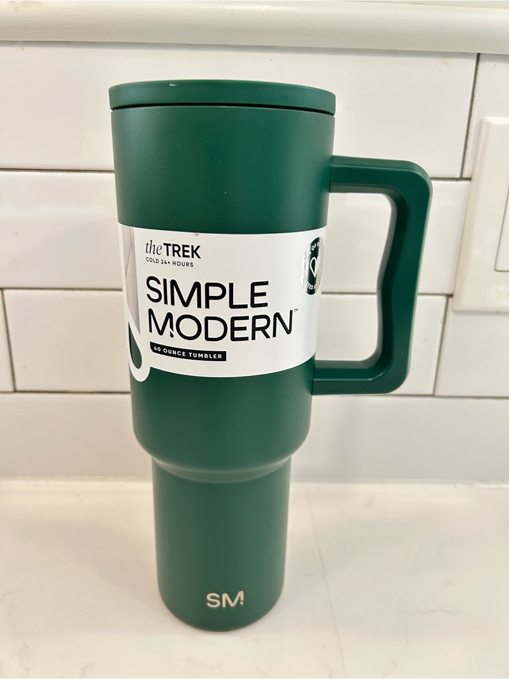 Simple Modern The Trek Forest Green 40 Oz Tumbler New No Straw